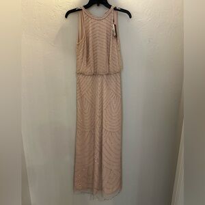 Adriana Papell beaded dress.